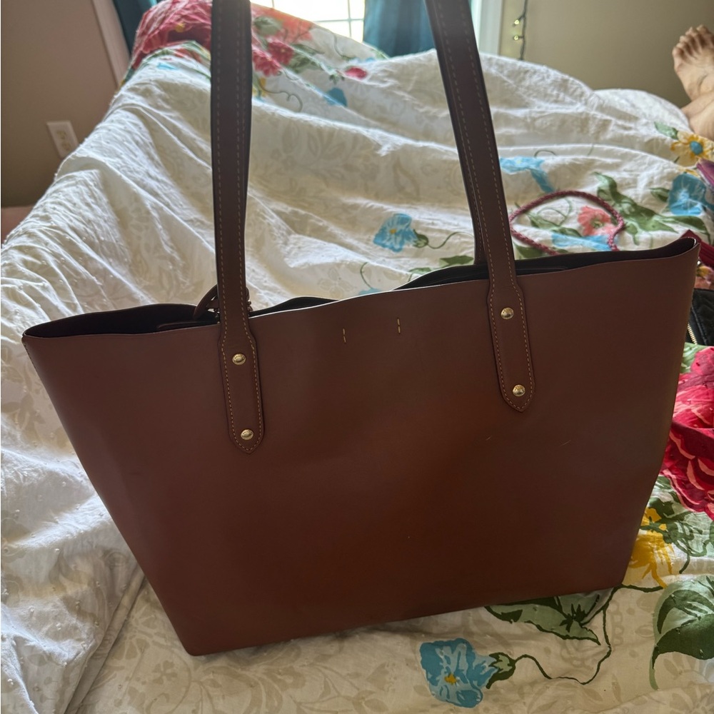 Coach Brown Leather Tote Bag